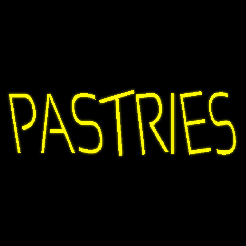 Yellow Pastries Enseigne Néon