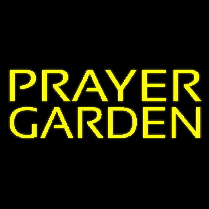 Yellow Prayer Garden Enseigne Néon