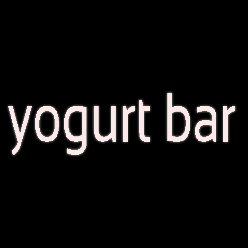 Yogurt Bar Enseigne Néon