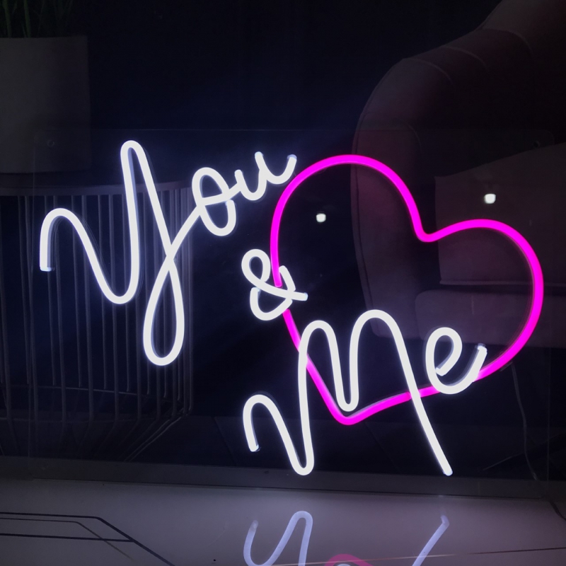 You and me love Enseigne Néon