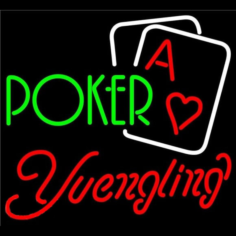 Yuengling Green Poker Beer Sign Enseigne Néon