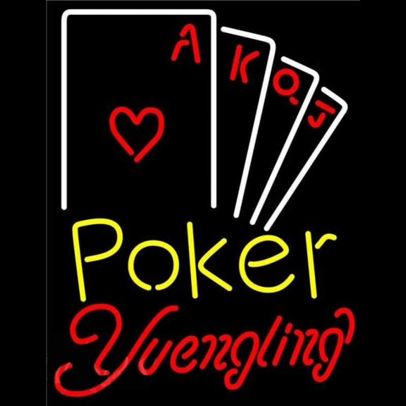Yuengling Poker Ace Series Beer Sign Enseigne Néon