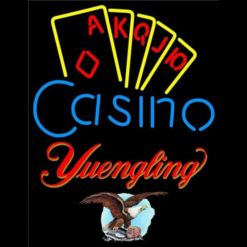 Yuengling Poker Casino Ace Series Beer Sign Enseigne Néon