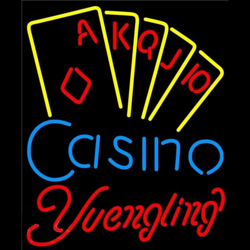 Yuengling Poker Casino Ace Series Beer Sign Enseigne Néon