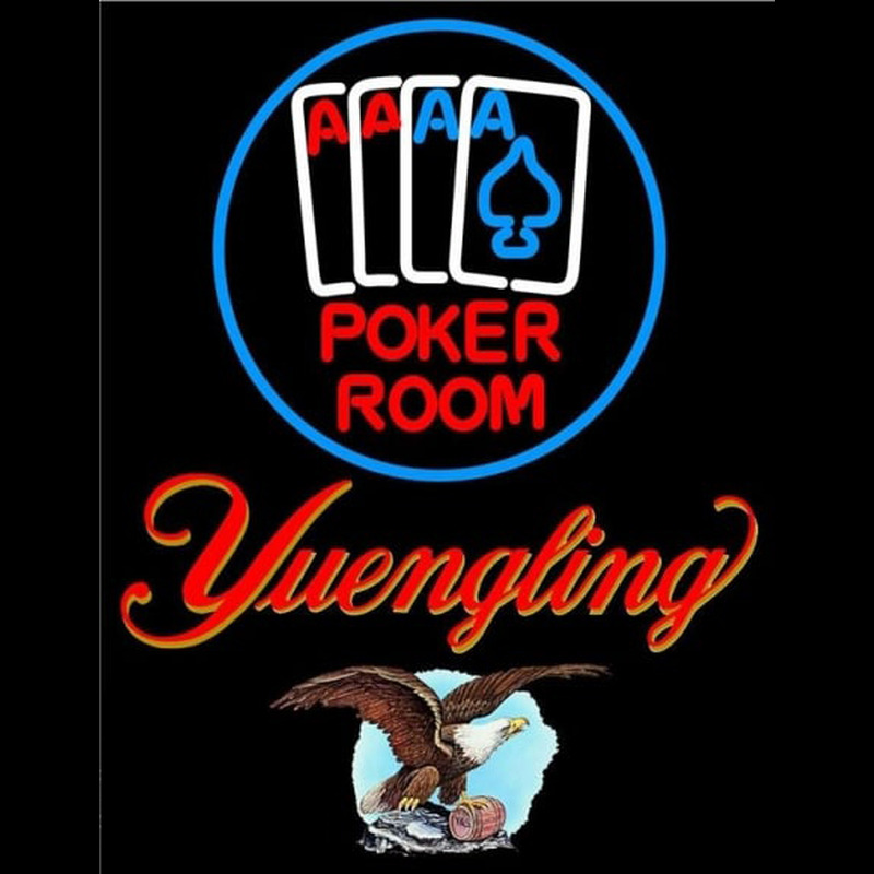 Yuengling Poker Room Beer Sign Enseigne Néon