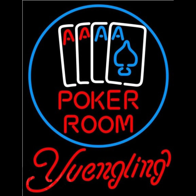 Yuengling Poker Room Beer Sign Enseigne Néon