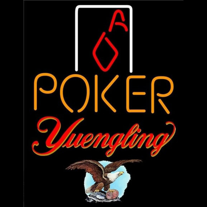 Yuengling Poker Squver Ace Beer Sign Enseigne Néon