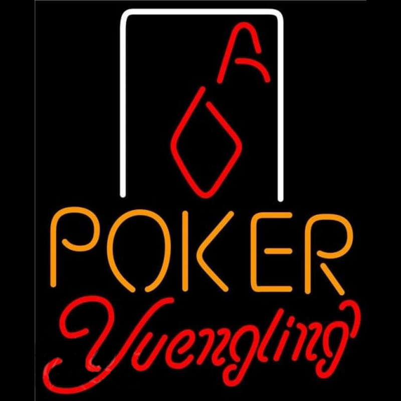 Yuengling Poker Squver Ace Beer Sign Enseigne Néon