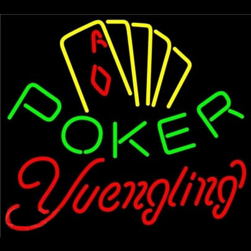 Yuengling Poker Yellow Enseigne Néon