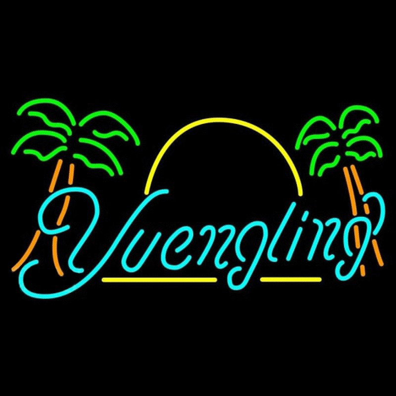 Yuengling Sun Palm Trees Beer Sign Enseigne Néon