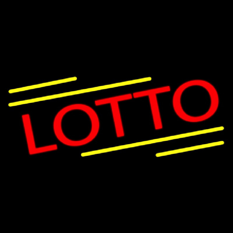 Red Lotto Enseigne Néon
