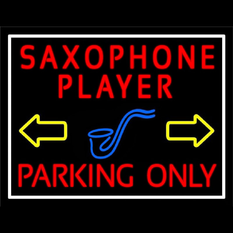 Red Sa ophone Player Parking Only 1 Enseigne Néon