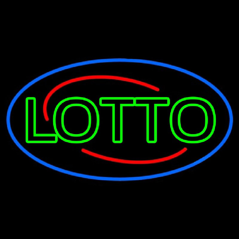 Double Stroke Lotto Enseigne Néon