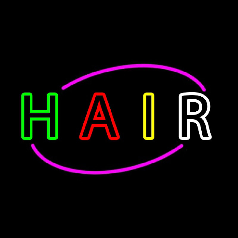 Double Stroke Hair Enseigne Néon