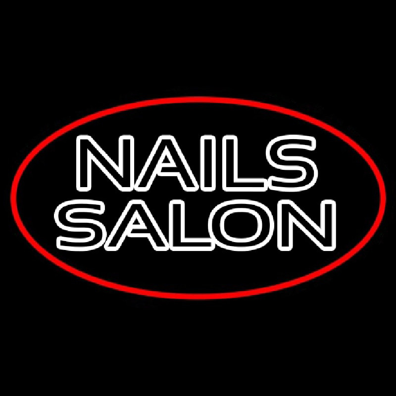 Double Stroke Nail Salon Enseigne Néon