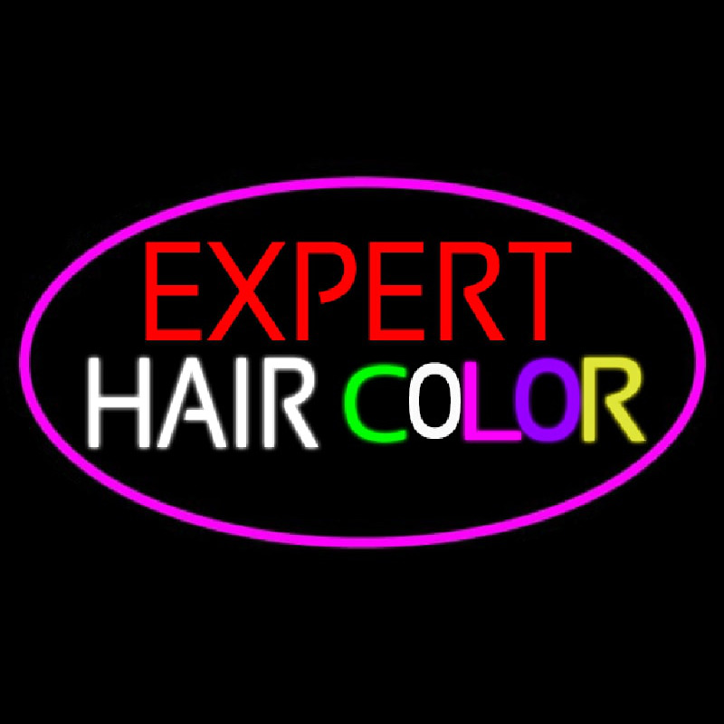 E pert Hair Color Enseigne Néon