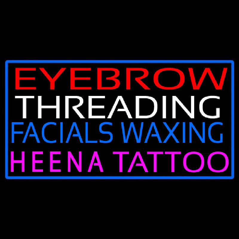 Eyebrow Threading Facials Wa ing Enseigne Néon