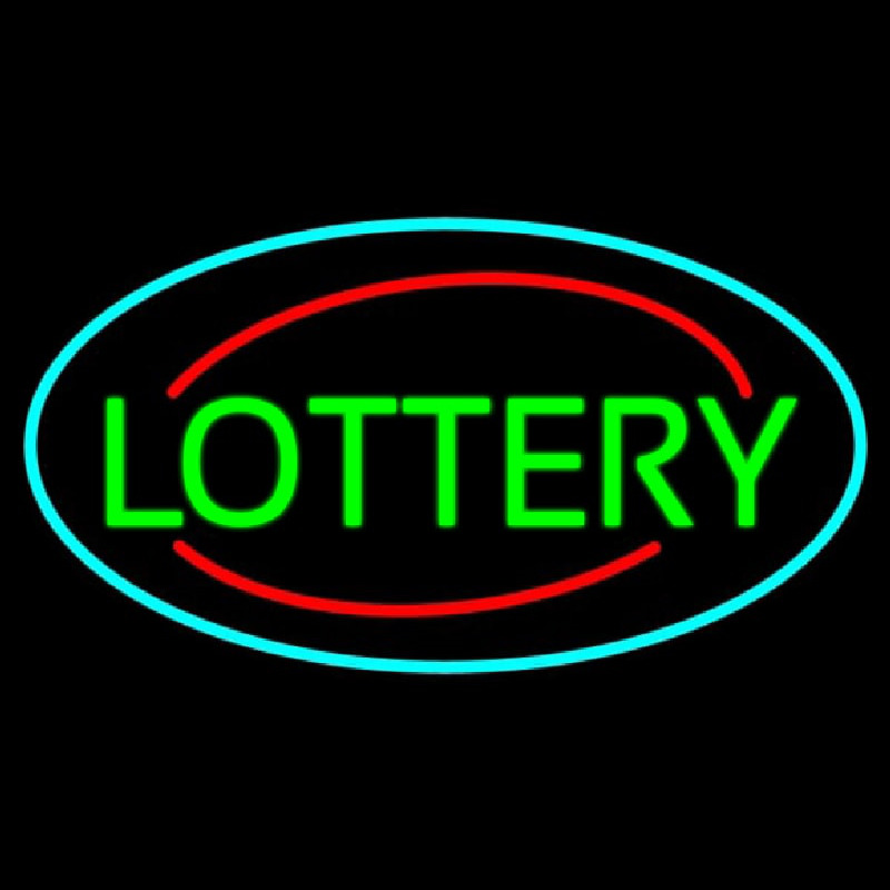 Green Lottery Enseigne Néon