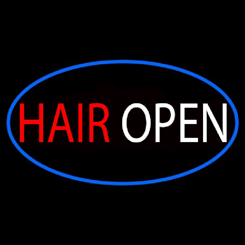 Hair Open Enseigne Néon