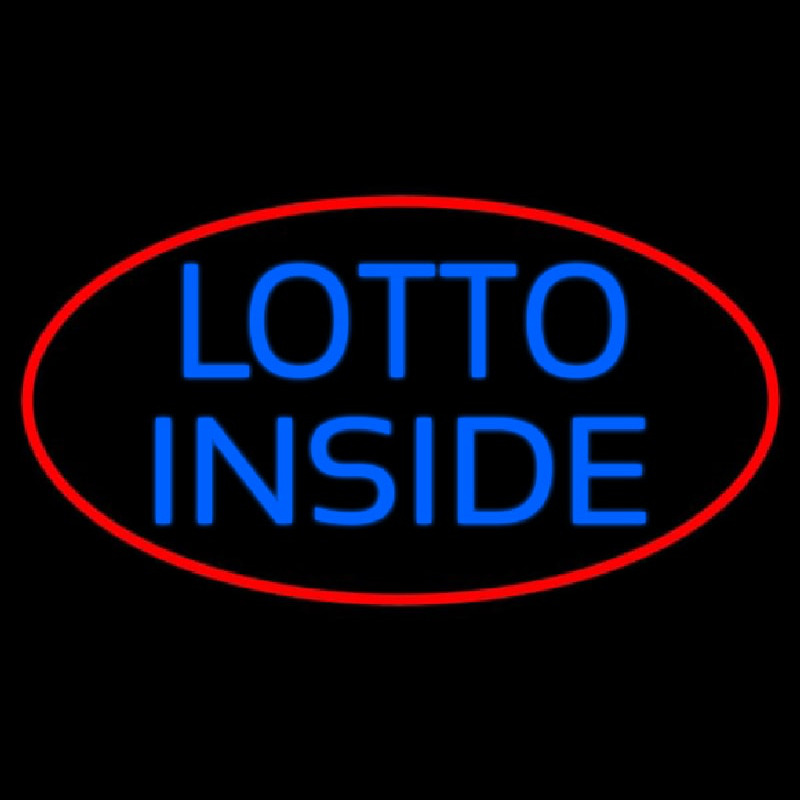 Red Lotto Inside Enseigne Néon