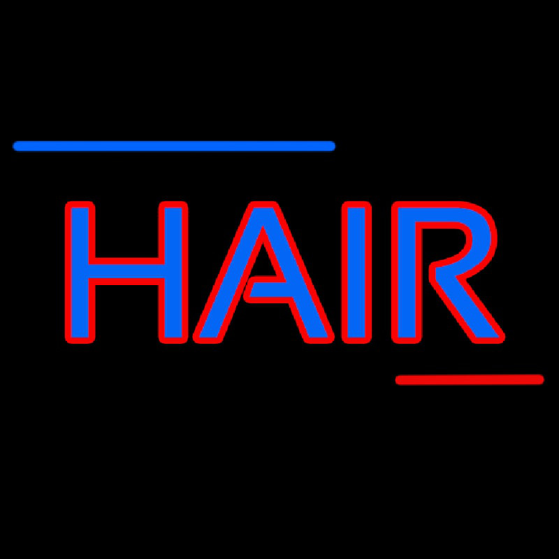 Double Stroke Hair Enseigne Néon