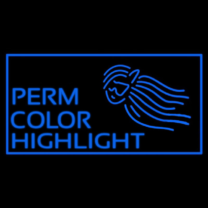 Perm Color Highlight Enseigne Néon