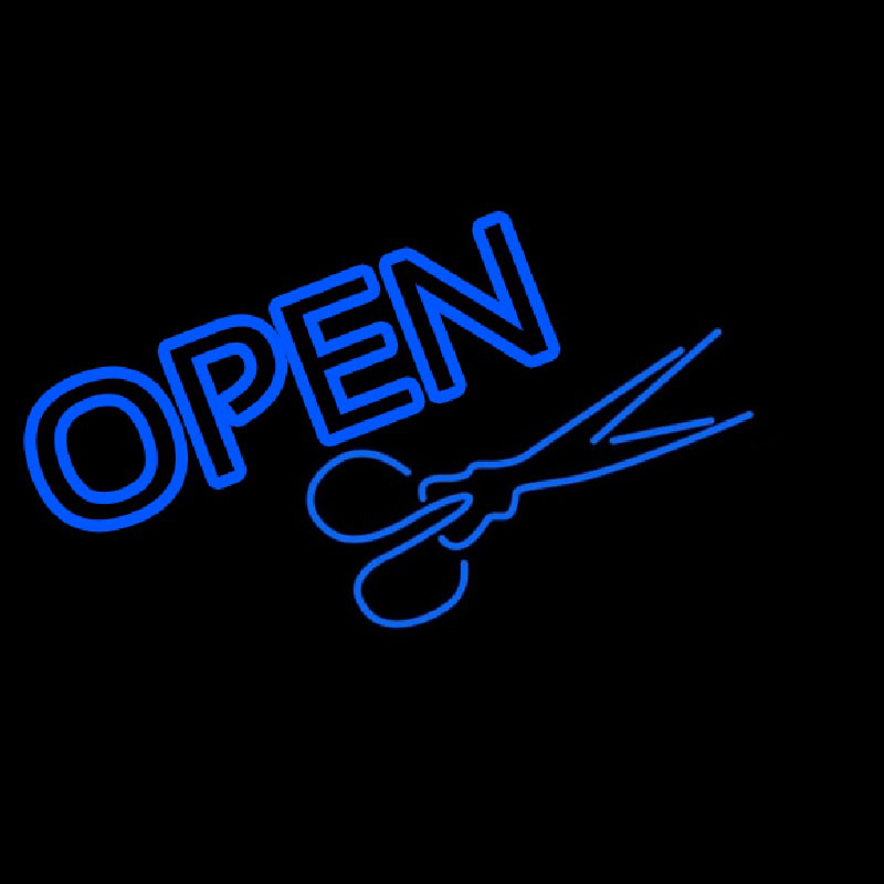 Scissor Open Enseigne Néon