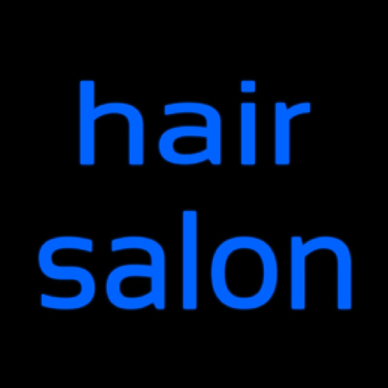 Cursive Hair Salon Enseigne Néon