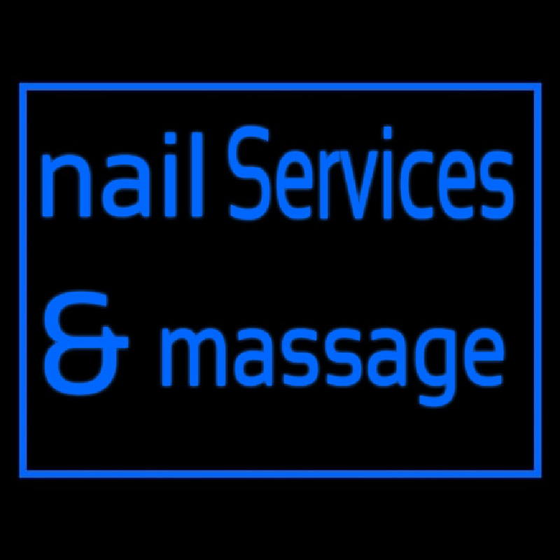 Nail Services And Massage Enseigne Néon