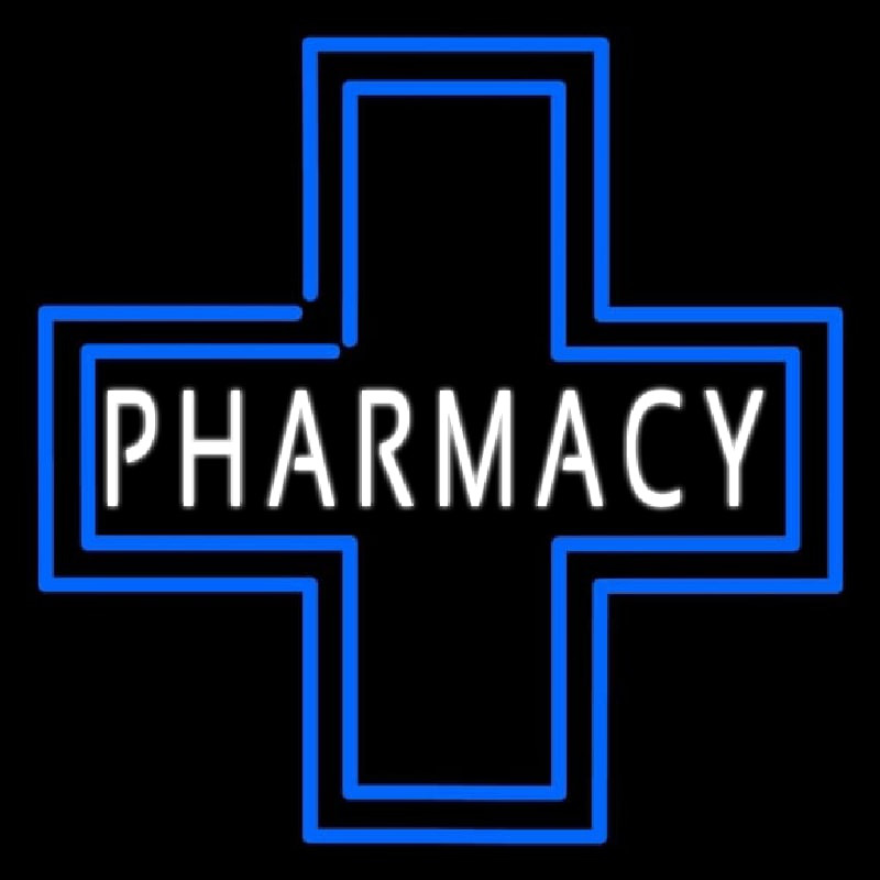 Pharmacy Inside Plus Logo Enseigne Néon