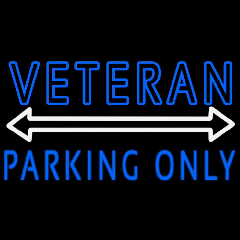Veteran Parking Only Enseigne Néon