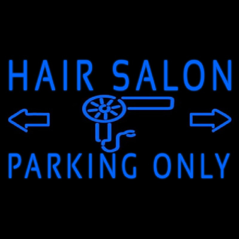 Hair Salon Parking Only Enseigne Néon