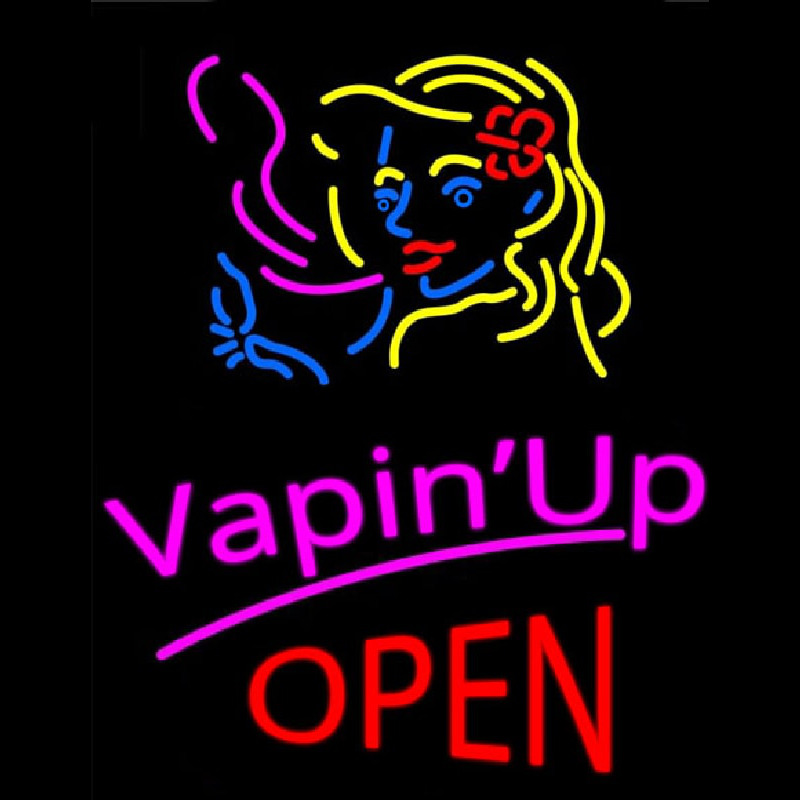 Vapin Up Open Enseigne Néon