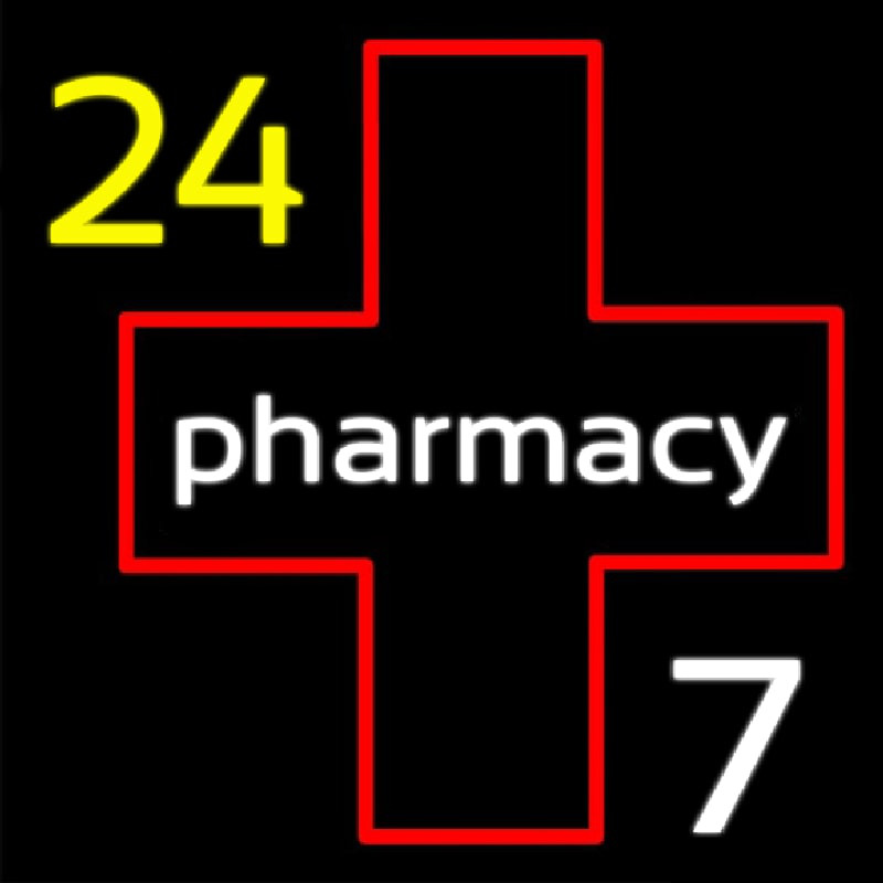 24 Pharmacy Enseigne Néon