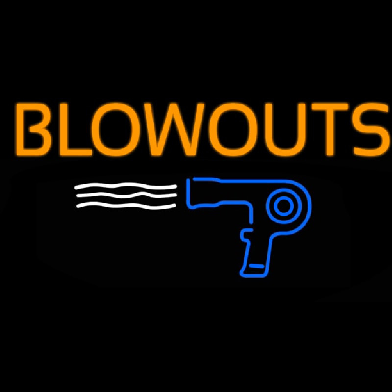Blowouts Logo Enseigne Néon