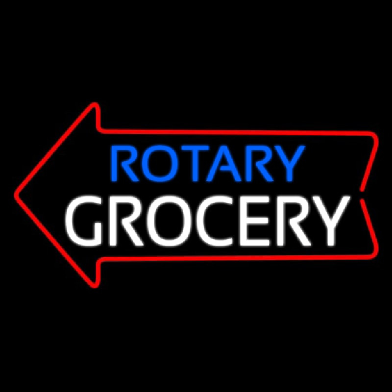 Rotary Grocery Enseigne Néon