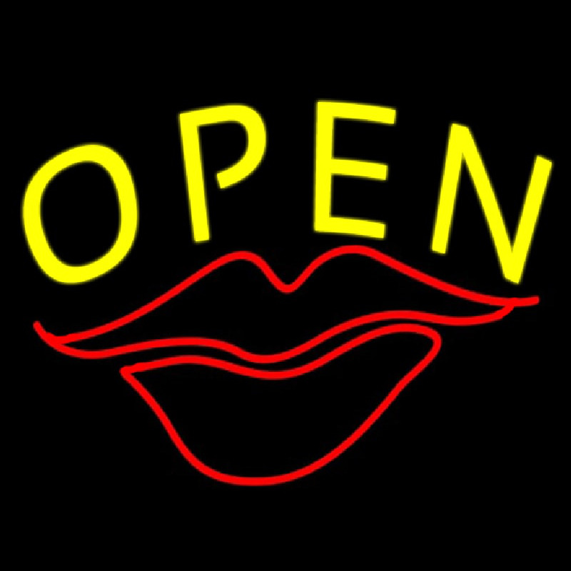 Yellow Open Enseigne Néon