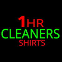 1 Hr Cleaners Shirt Enseigne Néon