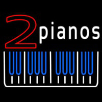 2 Pianos Enseigne Néon