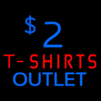 2 T Shirt Outlet Enseigne Néon