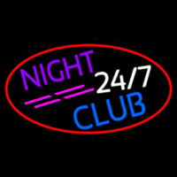 24 7 Night Club Enseigne Néon