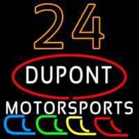 24 Dupont NASCAR Enseigne Néon