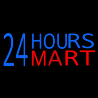 24 Hours Mini Mart Enseigne Néon