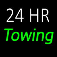 24 Hrs Green Towing Enseigne Néon