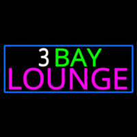 3 Bay Lounge With Blue Border Enseigne Néon