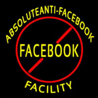 Absoluteanti Facebook Facilty Enseigne Néon