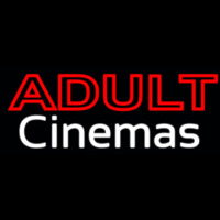 Adult Cinemas Enseigne Néon