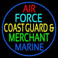 Air Force Coast Guard Merchant Marine Enseigne Néon