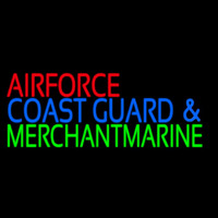 Air Force Coast Guard Merchant Marine Enseigne Néon