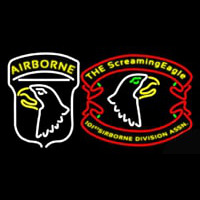 Airborne Division Screaming Eagle Enseigne Néon